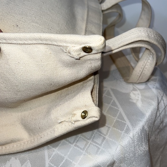 I.Magnin Vintage Cotton Structured Tote Bag - Picture 6 of 7